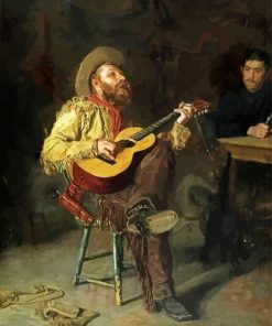 The Cowboy Singer paint by number