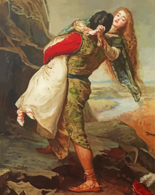 The Crown Of Love By John Everett Millais paint by number