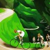 The Cyclists paint by numbers