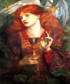 The Damsel Of The Sanct Gael By Rossetti paint by numbers
