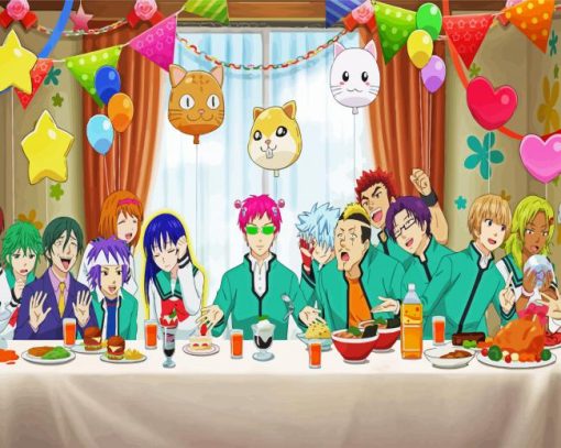 The Disastrous Life Of Saiki K paint by numbers