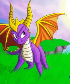 The Dragon Spyro Game paint by numbers