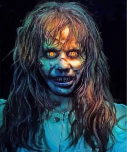 The Exorcist Horror Movie paint by number