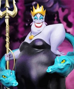 The Little Mermaid Ursula paint by number