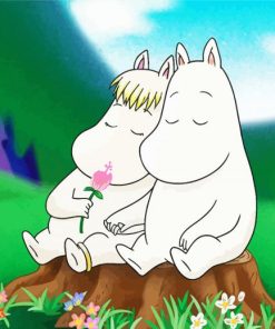 The Moomins Couple paint by number