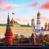 The Moscow Kremlin Russia paint by numbers