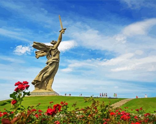 The Motherland Calls Russia paint by numbers
