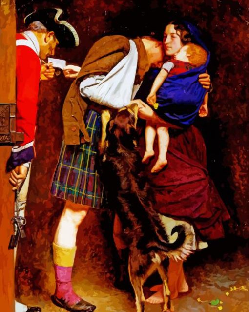 The Order Of Release By John Everett Millais paint by number