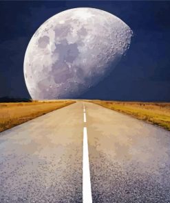 The Path To Moon paint by number