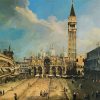 The Piazza San Marco In Venice CanalettoThe Piazza San Marco In Venice Canaletto paint by number