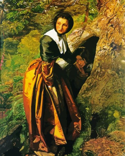 The Proscribed Royalist 1651 By John Everett Millais paint by number