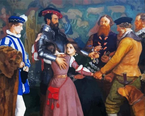 The Ransom By John Everett Millais paint by number