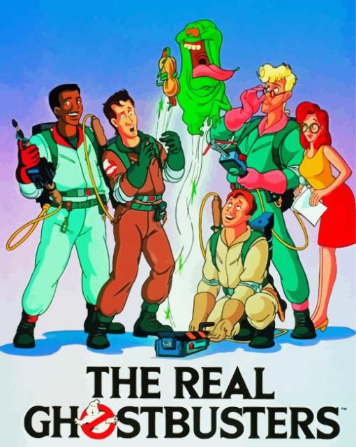 The Real Ghostbusters Poster paint by number