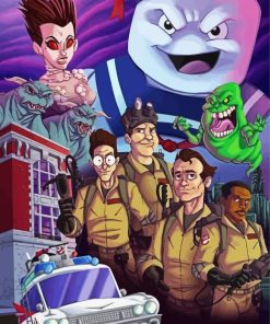 The Real Ghostbusters paint by number