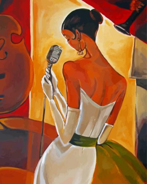 The Singer Girl paint by number