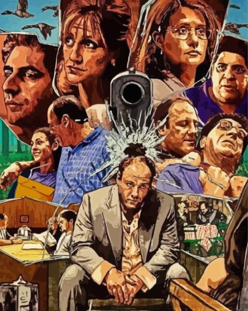 The Sopranos Drama Serie paint by numbers