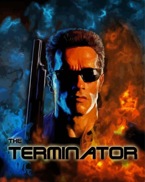 The Terminator Movie Poster paint by numbers
