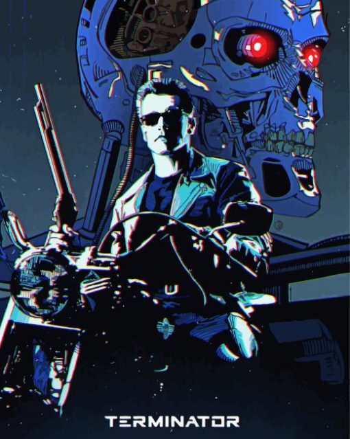 The Terminator Poster paint by number