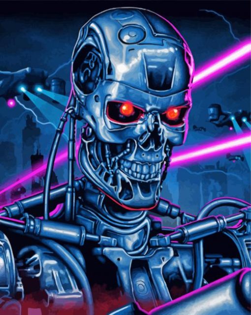 The Terminator Skynet paint by number