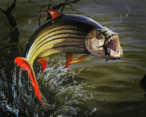 The Tigerfish paint by number