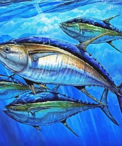 The Tuna Fish Underwater paint by number