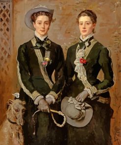 The Twins Kate And Grace Hoare By John Everett Millais paint by number