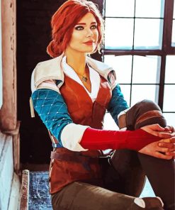 The Witcher Triss paint by number