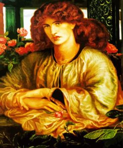 The Woman s Window By Rossetti paint by numbers