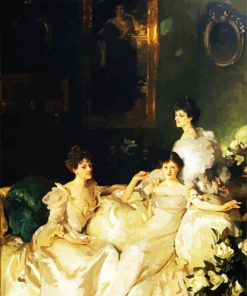 The Wyndham Sisters By Sargent paint by numbers