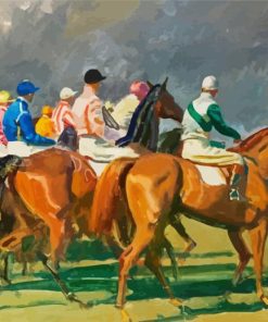 The Equestrians Art paint by numbers