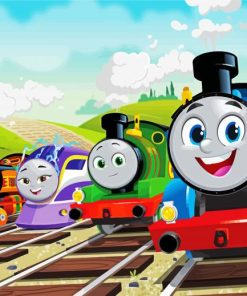Thomas And Friends Animation paint by numbers