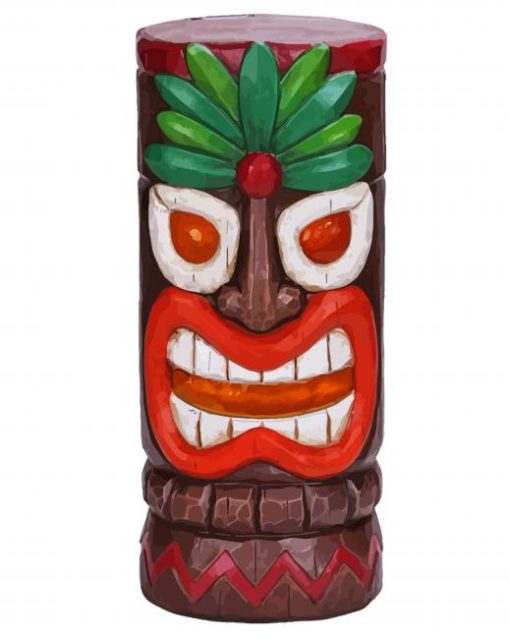 Tiki Illustration paint by numbers