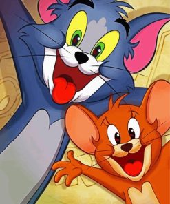 Tom And Jerry Cartoon paint by numbers