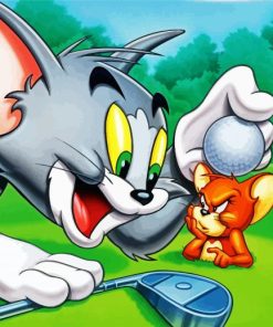 Tom And Jerry Golfers paint by number
