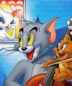 Tom And Jerry In Love paint by number