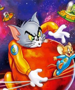 Tom And Jerry In Space paint by number