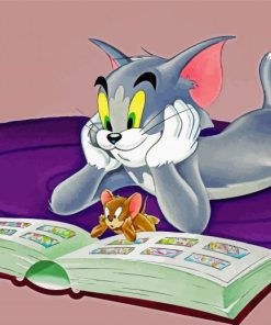 Tom And Jerry Reading paint by number