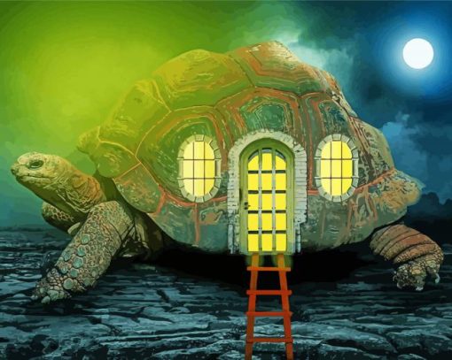 Tortoise House paint by number