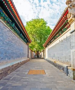 Traditional Alley In China paint by number