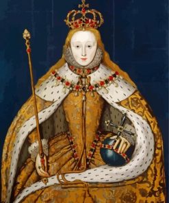 Tudor Queen Elizabeth paint by number