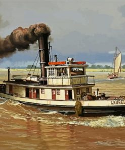 Tugboat Ship paint by number