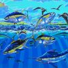 Tuna Fish In Sea paint by number