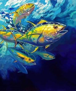 Tuna Fish Underwater paint by number