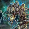 Undead Skeleton paint by numbers