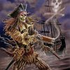 Undead Skull Pirate paint by number