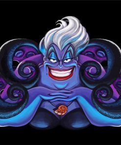 Ursula The Little Mermaid paint by number