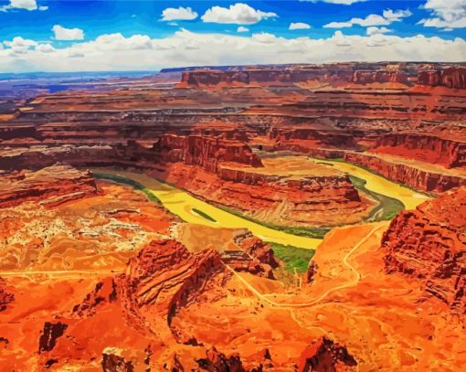 Utah Canyonlands National Park paint by number