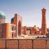 Uzbekistan Bukhara Kalan Mosque paint by numbers