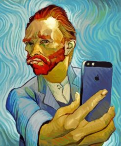 Van Gogh Selfie paint by numbers