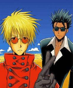Vash The Stampede And Nicholas paint by number